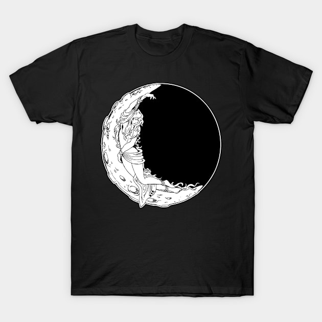 lady of the moon T-Shirt by Mauro_t_shirts